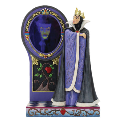 Who's the Fairest One of All (Snow White Evil Queen with Mirror Figurine) - Disney Traditions by Jim Shore - Jim Shore Designs UK