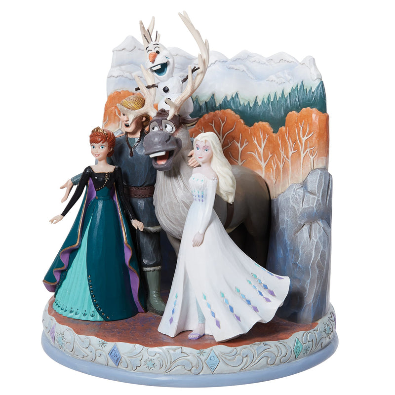 Connected Through Love (Frozen Carved by Heart) - Disney Traditions by Jim Shore - Jim Shore Designs UK