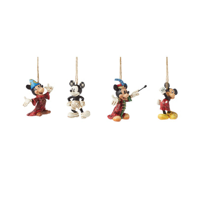Mickey Mouse Hanging Ornaments Set of 4 - Disney Traditions by Jim Shore