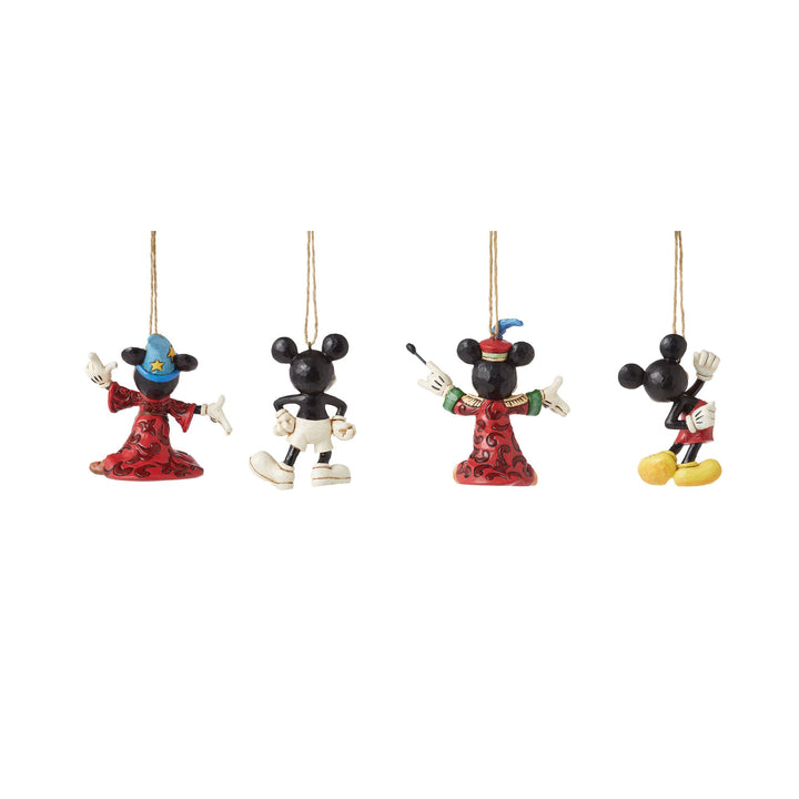 Mickey Mouse Hanging Ornaments Set of 4 - Disney Traditions by Jim Shore