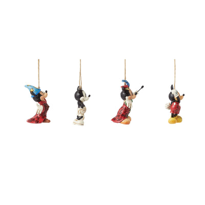 Mickey Mouse Hanging Ornaments Set of 4 - Disney Traditions by Jim Shore