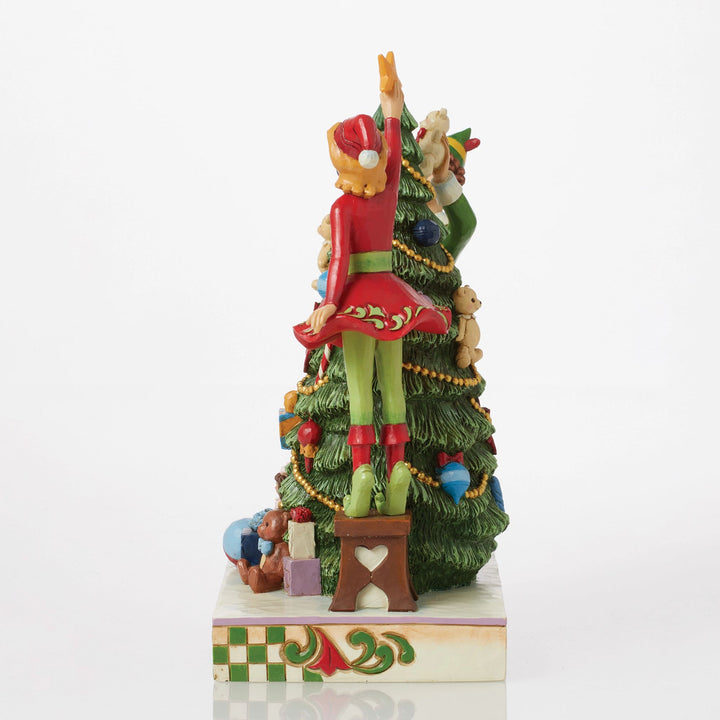 Treat Every Day like Christmas (Buddy with Jovie Decorating Tree Figurine) - Elfby Jim Shore