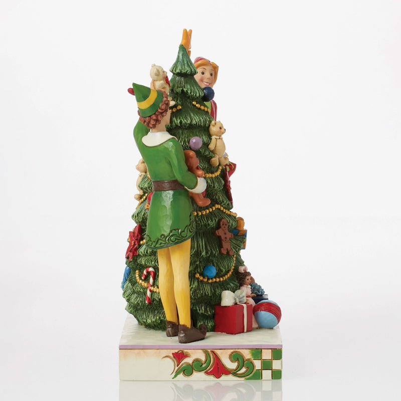 Treat Every Day like Christmas (Buddy with Jovie Decorating Tree Figurine) - Elfby Jim Shore