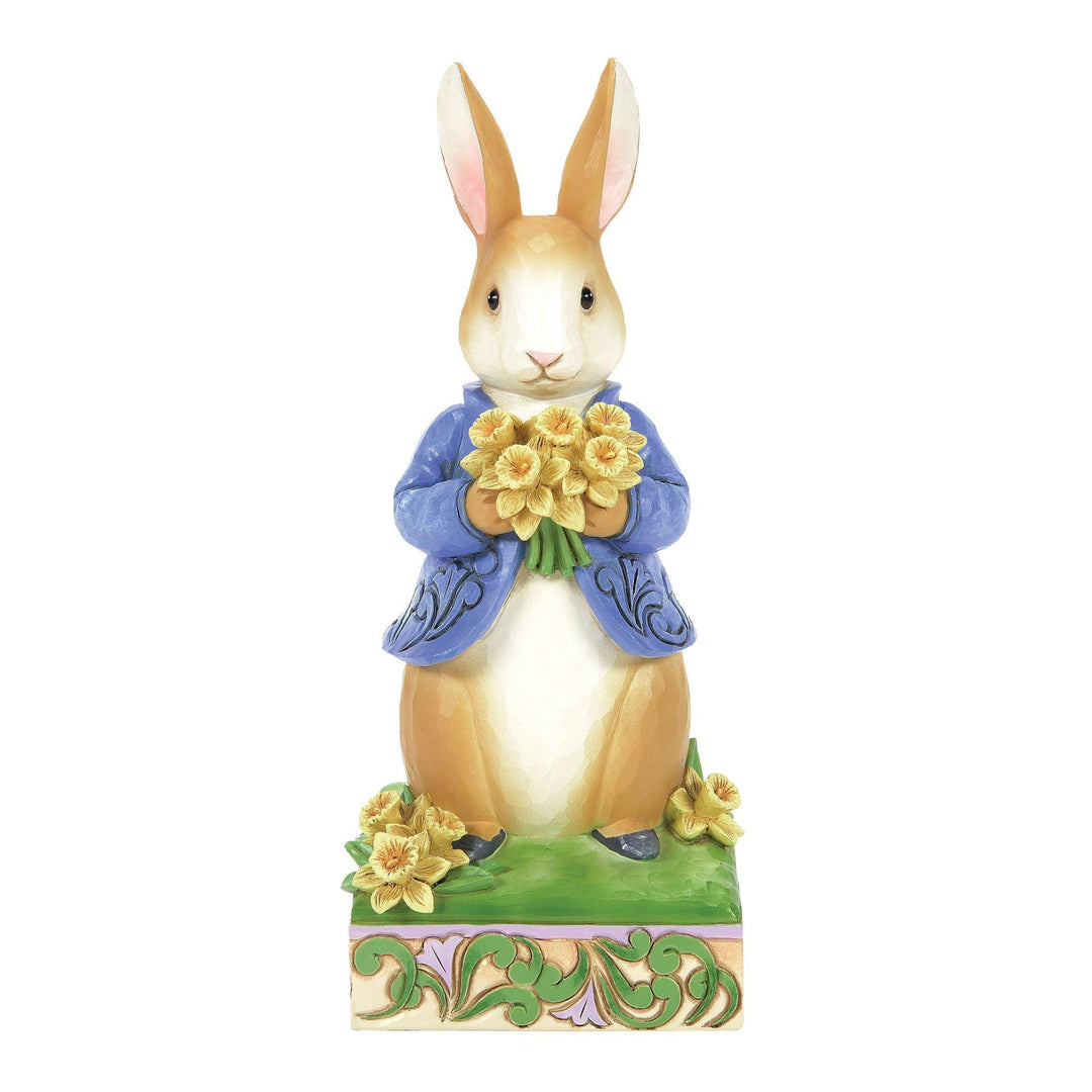 Peter Rabbit with Daffodils Figurine Beatrix Potter by Jim Shore - Jim Shore Designs UK