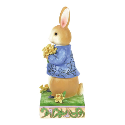 Peter Rabbit with Daffodils Figurine Beatrix Potter by Jim Shore - Jim Shore Designs UK