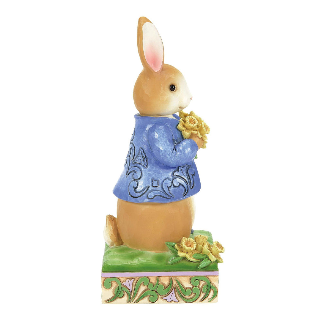 Peter Rabbit with Daffodils Figurine Beatrix Potter by Jim Shore - Jim Shore Designs UK