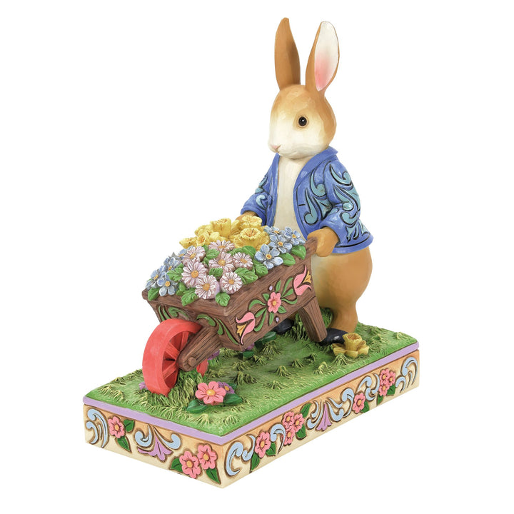 Peter Rabbit with Wheelbarrow Figurine Beatrix Potter by Jim Shore