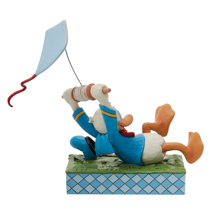 A Flying Duck (Donald Duck with a Kite Figurine) - Disney Traditions by Jim Shore - Jim Shore Designs UK