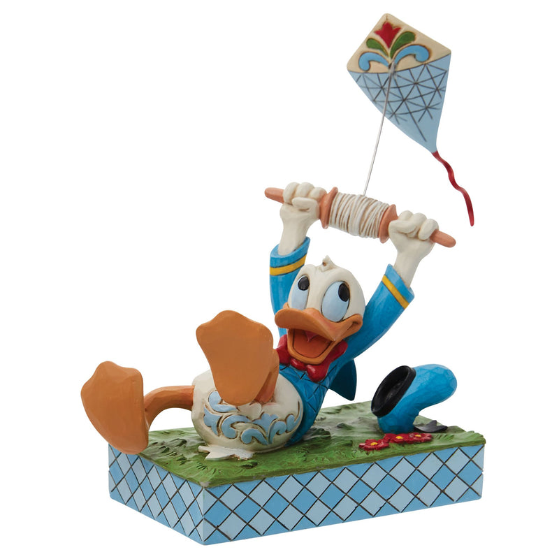 A Flying Duck (Donald Duck with a Kite Figurine) - Disney Traditions by Jim Shore - Jim Shore Designs UK