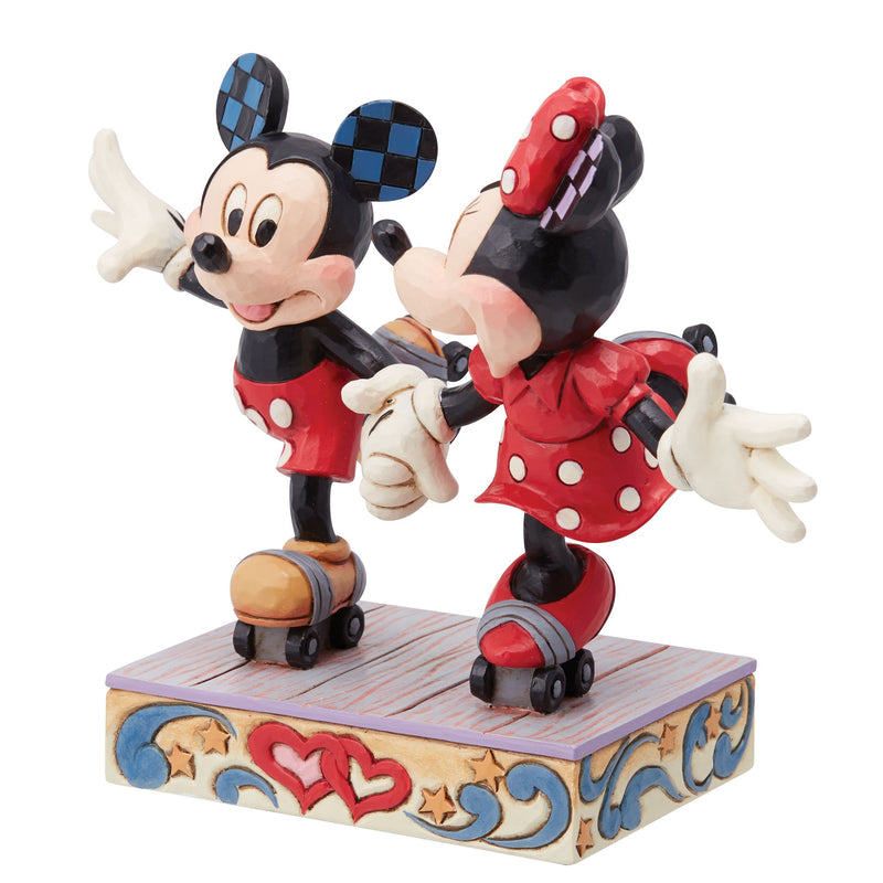 A Sweet Skate (Mickey and Minnie Mouse Rollar Skating Figurine) - Disney Traditions by Jim Shore