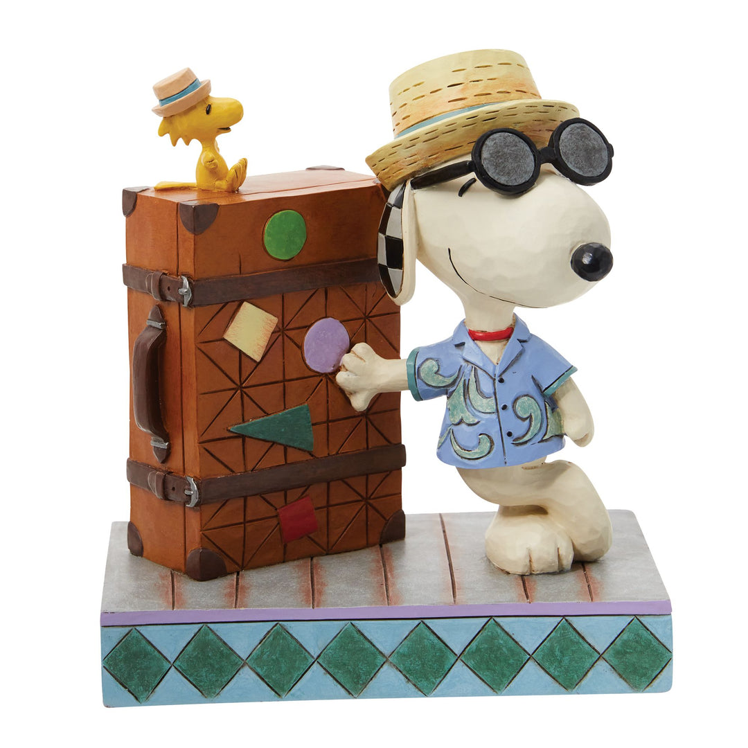 Travelling Pals (Snoopy & Woodstock Vacation Figurine) - Peanuts by Jim Shore