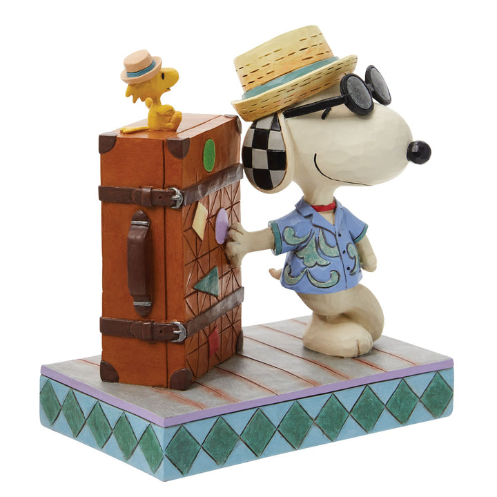 Travelling Pals (Snoopy & Woodstock Vacation Figurine) - Peanuts by Jim Shore