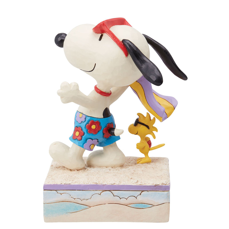 Beach Buddies (Snoopy & Woodstock on the Beach Figurine) - Peanuts by Jim Shore