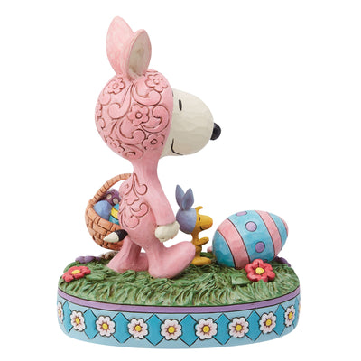 Easter Hoppyness (Snoopy and Woodstock in Bunny Suits Figurine) - Peanuts by JimShore