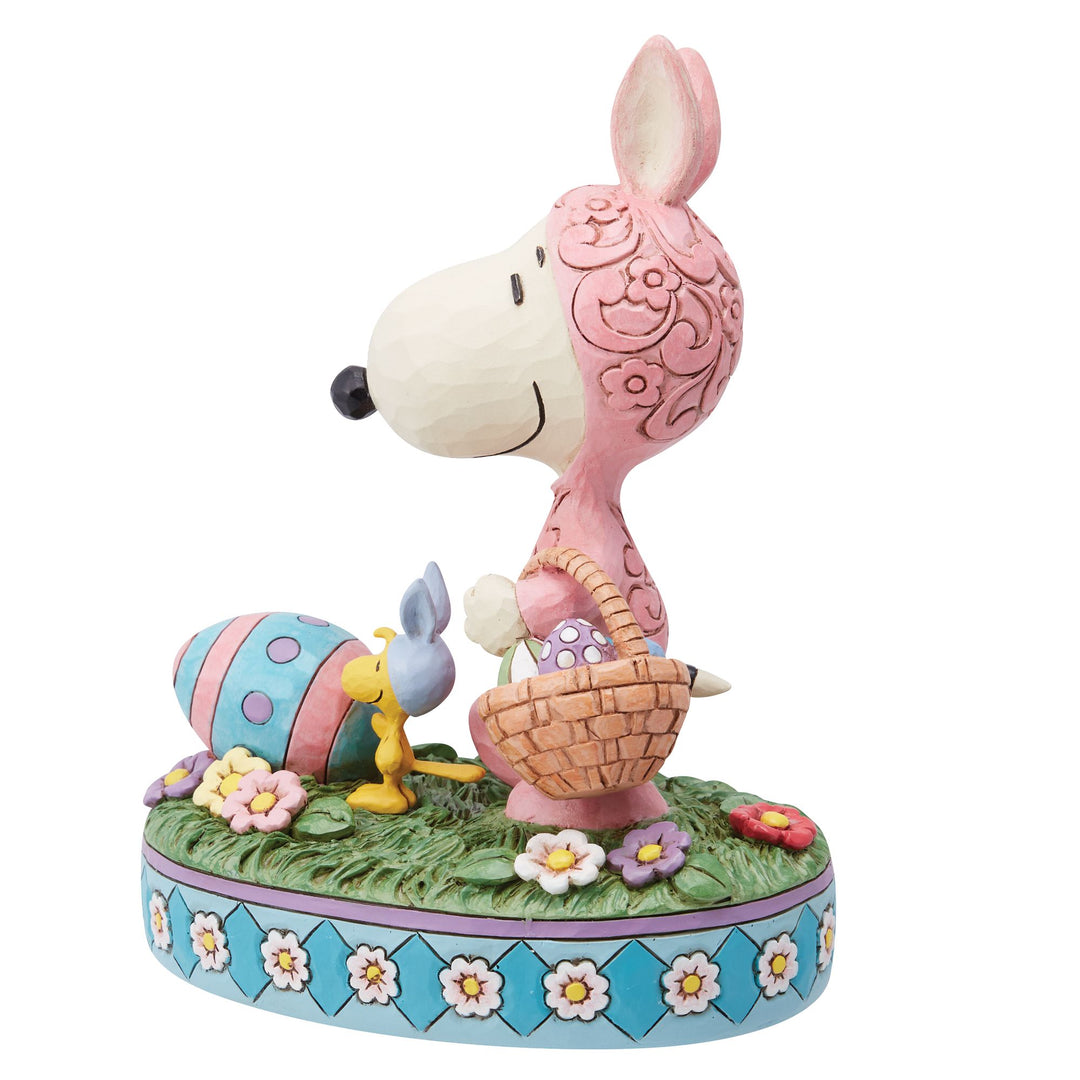 Easter Hoppyness (Snoopy and Woodstock in Bunny Suits Figurine) - Peanuts by JimShore