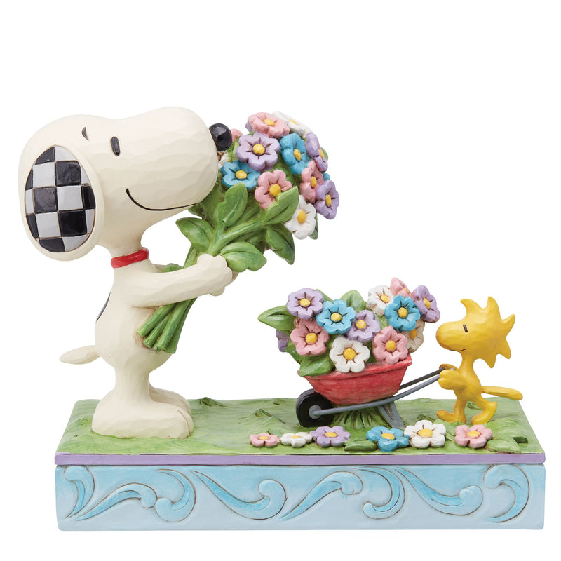 Fresh Picked Blooms (Snoopy and Woodstcok Picking Flowers Figurine) - Peanuts byJim Shore