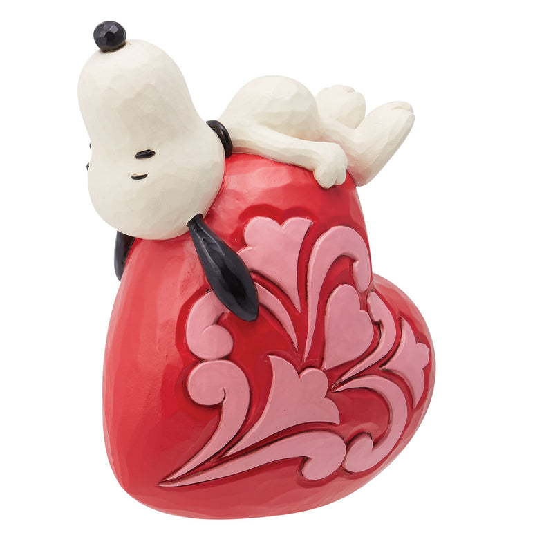 Lovely Dreams (Snoopy Laying a Heart Figurine) - Peanuts by Jim Shore