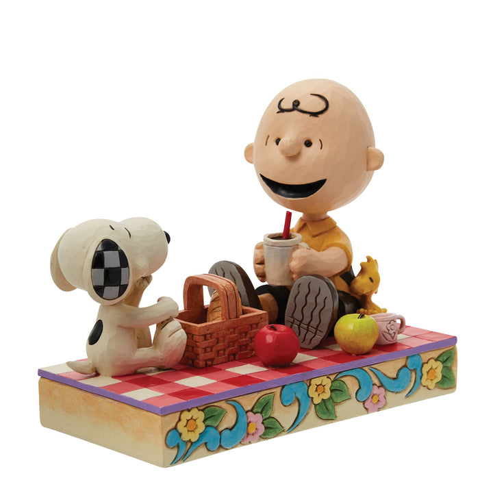 Picnic Pals (Snoopy, Woodstock and Charlie Brown Picnic Figurine) - Peanuts by Jim Shore