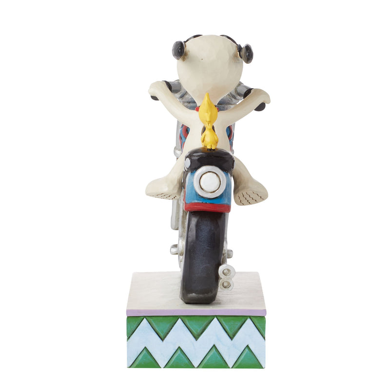 Cool Riders (Snoopy and Woodstock Riding a Motorcycle Figurine) - Peanuts by JimShore