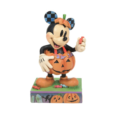 Mick-O-Lantern (Mickey Mouse Pumpkin Costume Figurine) - Disney Traditions by Jim Shore - Jim Shore Designs UK