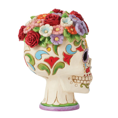 Sensational Sugar Skull (Day of the Dead Sugar Skull with Flower Crown) - Heartwood Creek by Jim Shore - Jim Shore Designs UK