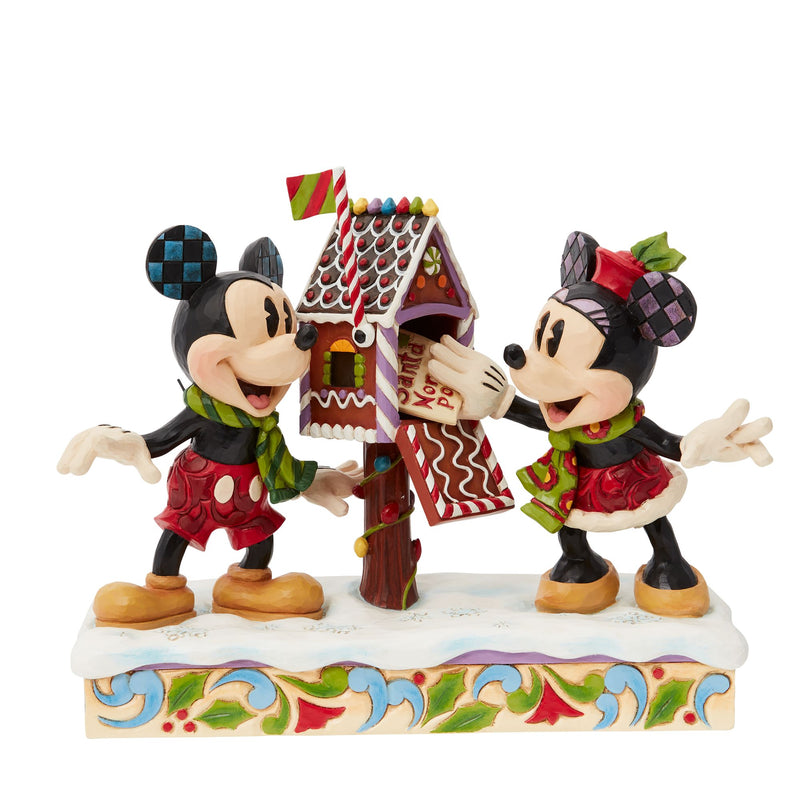 First Edition Letters For Santa (Mickey and Minnie Mouse Christmas Figurine) - First Edition Disney Traditions by Jim Shore