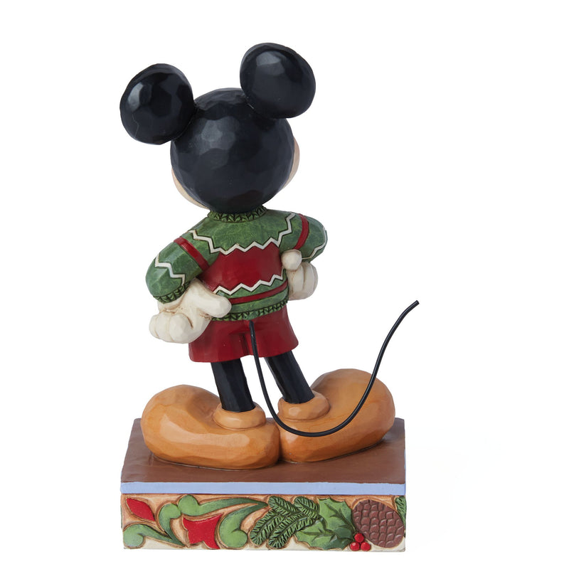 All Decked Out (Mickey Mouse Christmas Sweater Figurine) - Disney Traditions byJim Shore