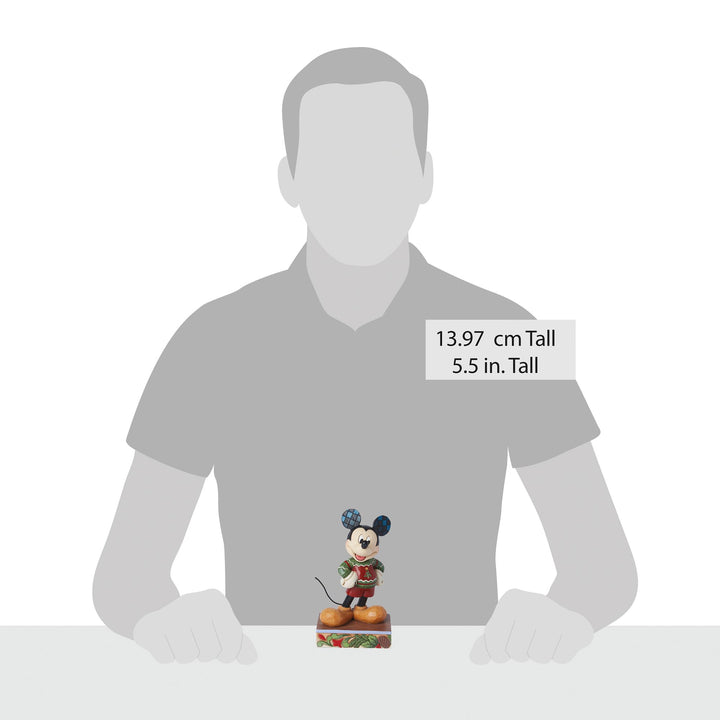 All Decked Out (Mickey Mouse Christmas Sweater Figurine) - Disney Traditions byJim Shore