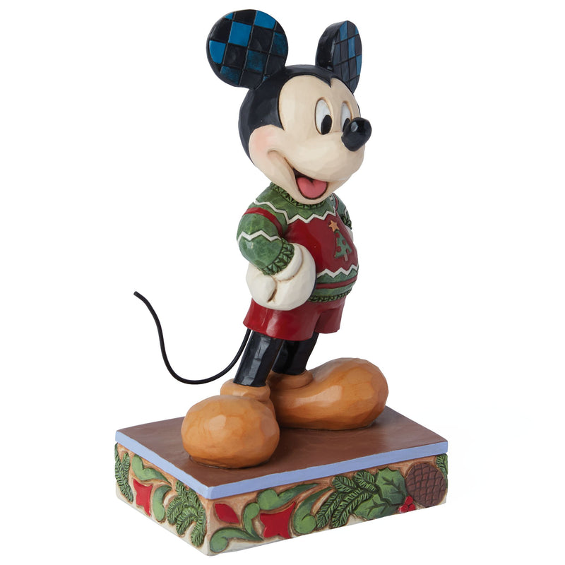 All Decked Out (Mickey Mouse Christmas Sweater Figurine) - Disney Traditions byJim Shore