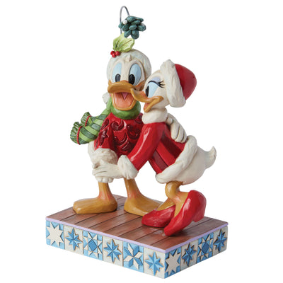 Merry Mistletoe (Donald Duck and Daisy Duck Mistletoe Christmas Figurine) - Disney Traditions by Jim Shore