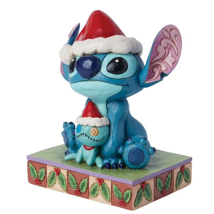 Christmas Buddies (Santa Stitch with Scrump Figurine) - Disney Traditions by JimShore