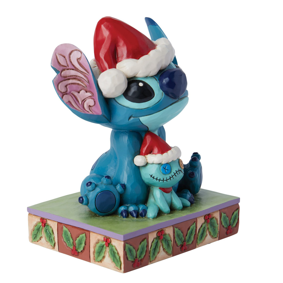 Christmas Buddies (Santa Stitch with Scrump Figurine) - Disney Traditions by JimShore