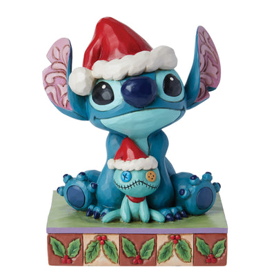 Christmas Buddies (Santa Stitch with Scrump Figurine) - Disney Traditions by JimShore