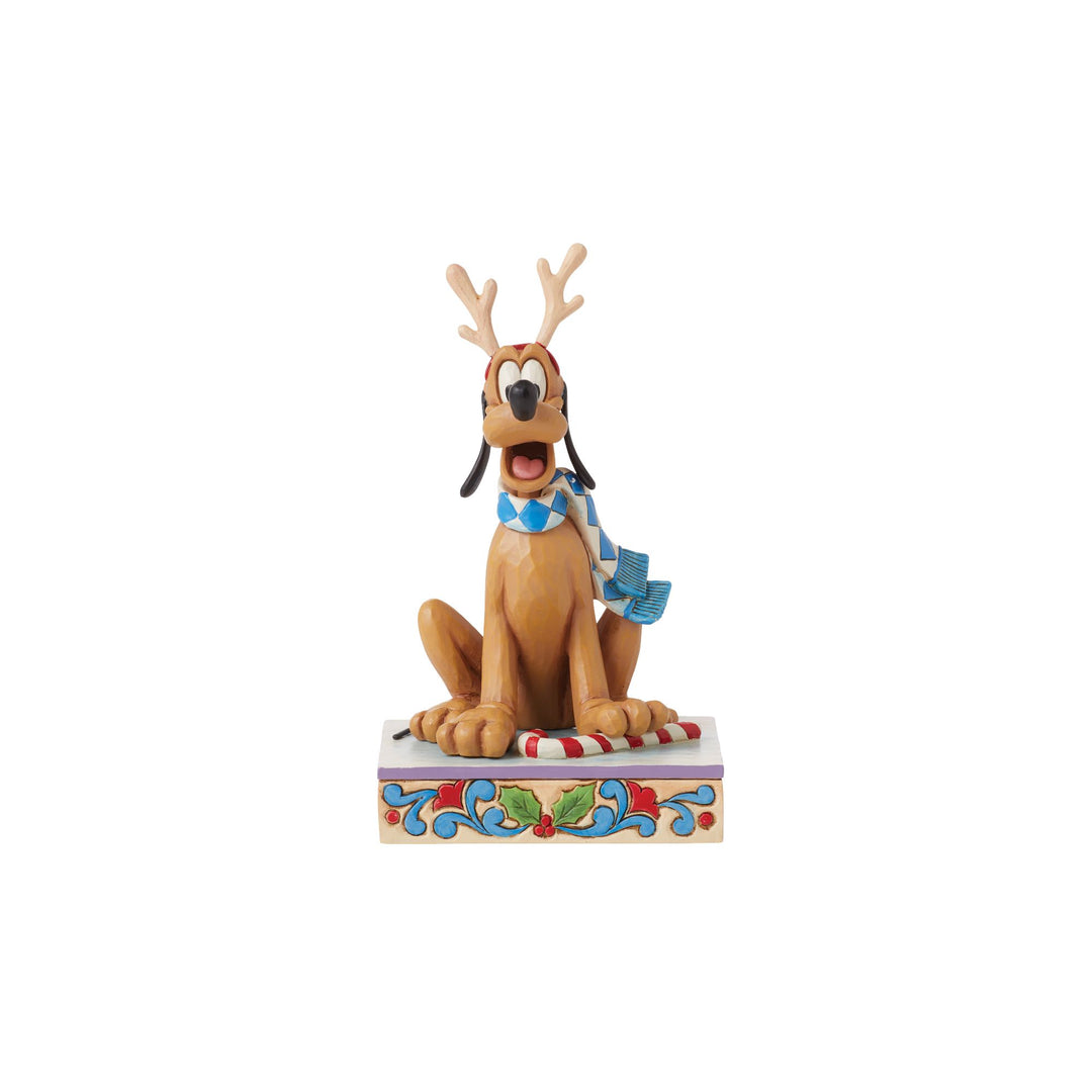 Dashing Rein-dog (Pluto Christmas Figurine) - Disney Traditions by Jim Shore