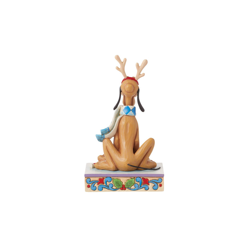 Dashing Rein-dog (Pluto Christmas Figurine) - Disney Traditions by Jim Shore