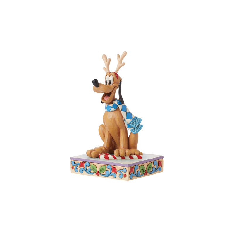 Dashing Rein-dog (Pluto Christmas Figurine) - Disney Traditions by Jim Shore