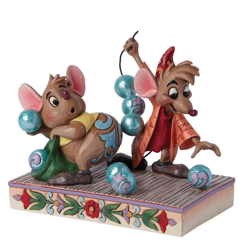 Beads for Cinderelly (Jaq & Gus Figurine) - Disney Traditions by Jim Shore