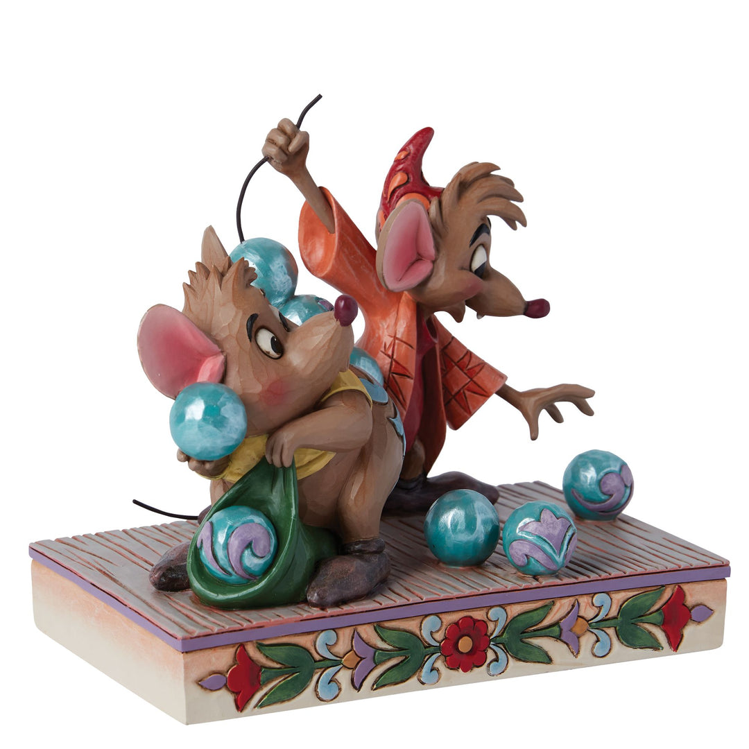 Beads for Cinderelly (Jaq & Gus Figurine) - Disney Traditions by Jim Shore