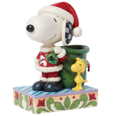 Snoopy's Little Helper (Snoopy Santa) - Peanuts by Jim Shore
