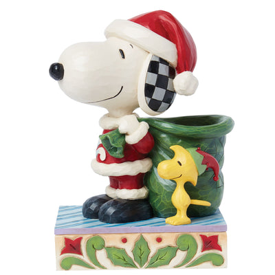 Snoopy's Little Helper (Snoopy Santa) - Peanuts by Jim Shore