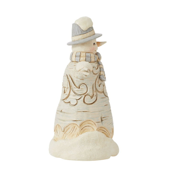 Forest Flurries (White Woodland Carved Snowman Figurine) - Heartwood Creek by Jim Shore