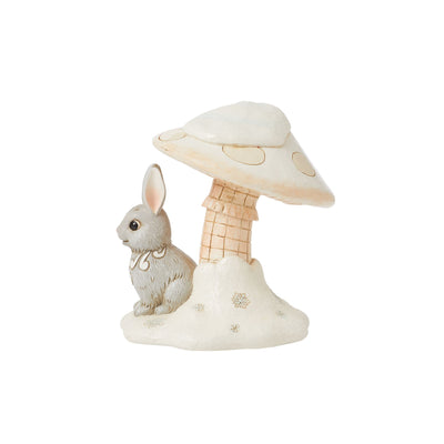 White Woodland Bunny Figurine - Heartwood Creek by Jim Shore