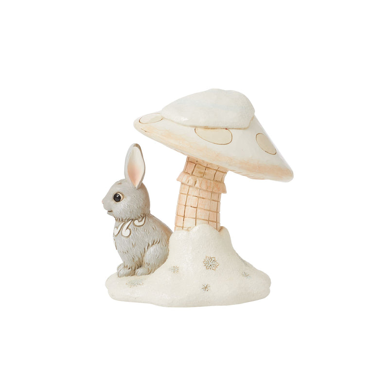 White Woodland Bunny Figurine - Heartwood Creek by Jim Shore