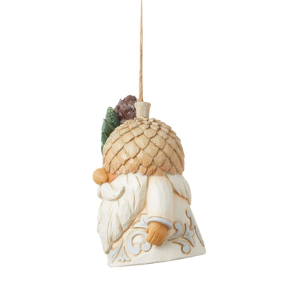 White Woodland 2024 Gnome Hanging Ornament
