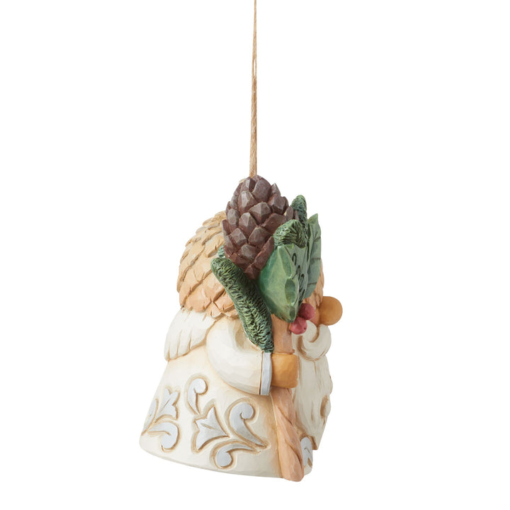 White Woodland 2024 Gnome Hanging Ornament