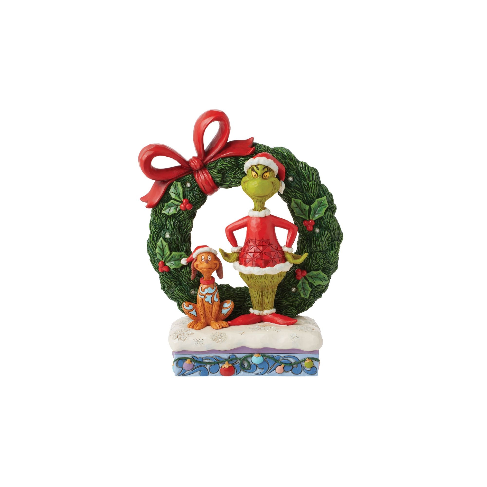 Grinch & Max lighted online wreath