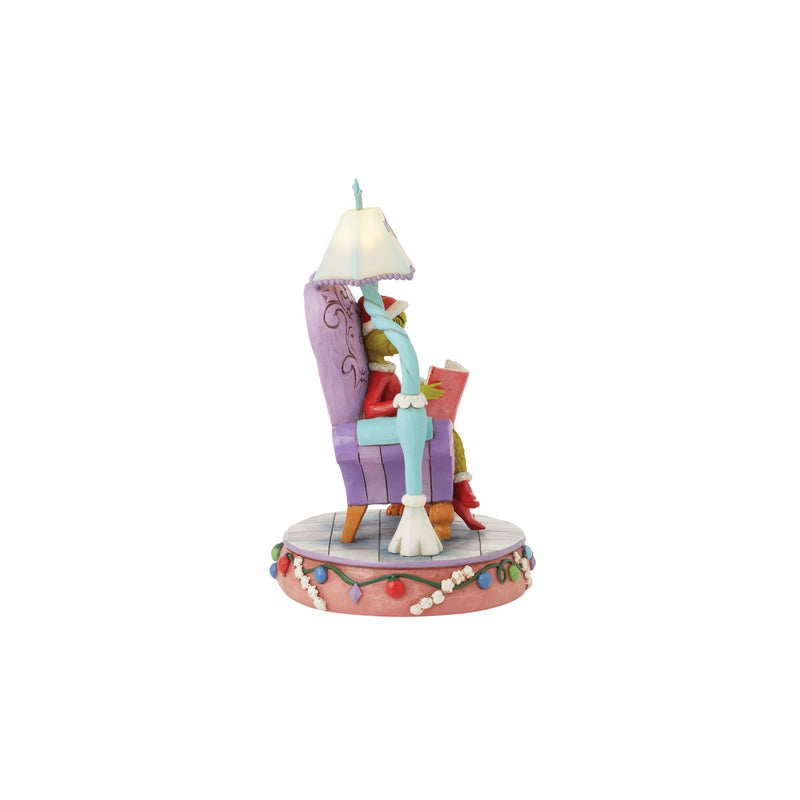 Grinch Reading in a Large Chair Figurine - The Grinch by Jim Shore