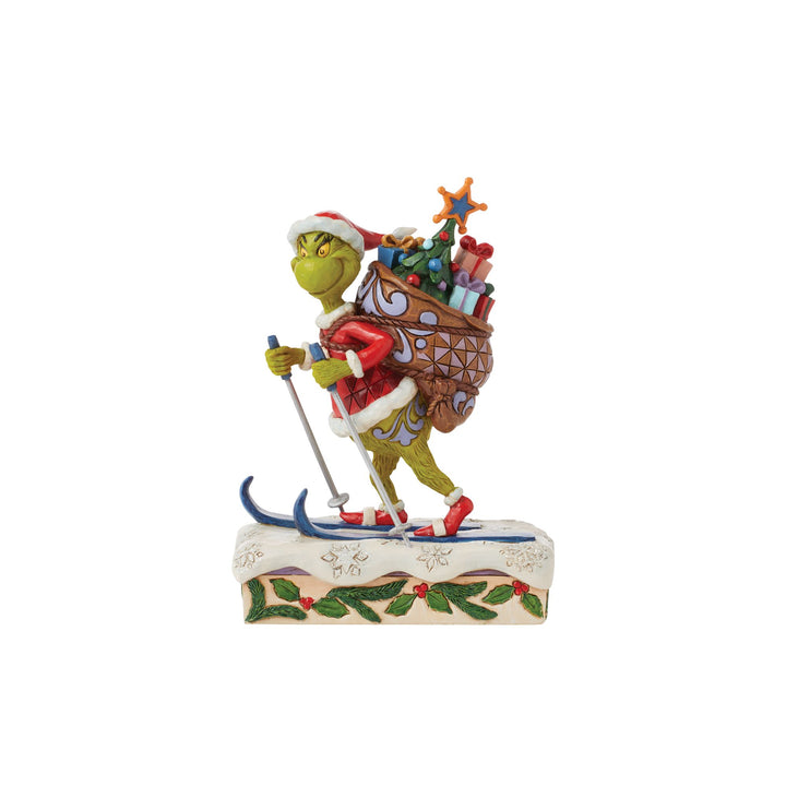 Grinch Skiing Figurine - The Grinch by Jim Shore