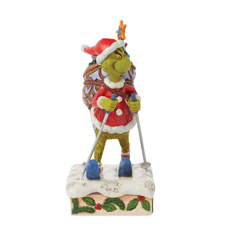 Grinch Skiing Figurine - The Grinch by Jim Shore