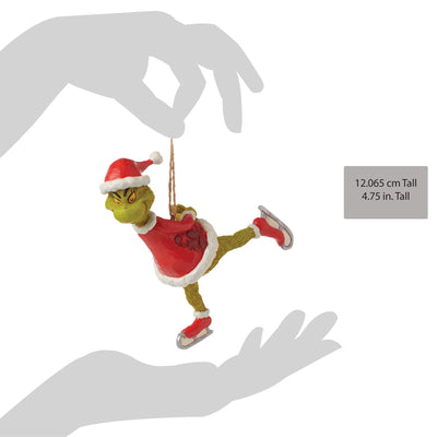 The Grinch Ice Skating Hanging Ornament - The Grinch by Jim Shore